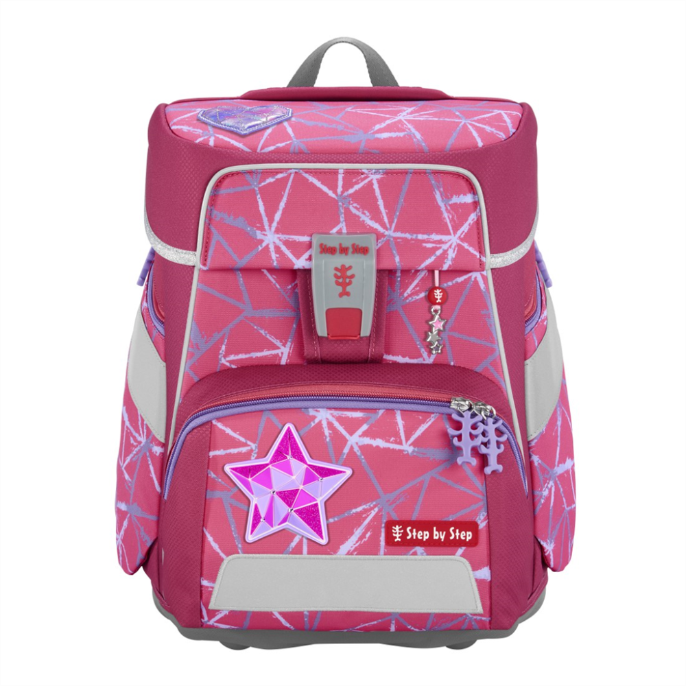 Školská aktovka SPACE pre prváčikov - 5-dielny set, Step by Step Star Stella, certifikát A