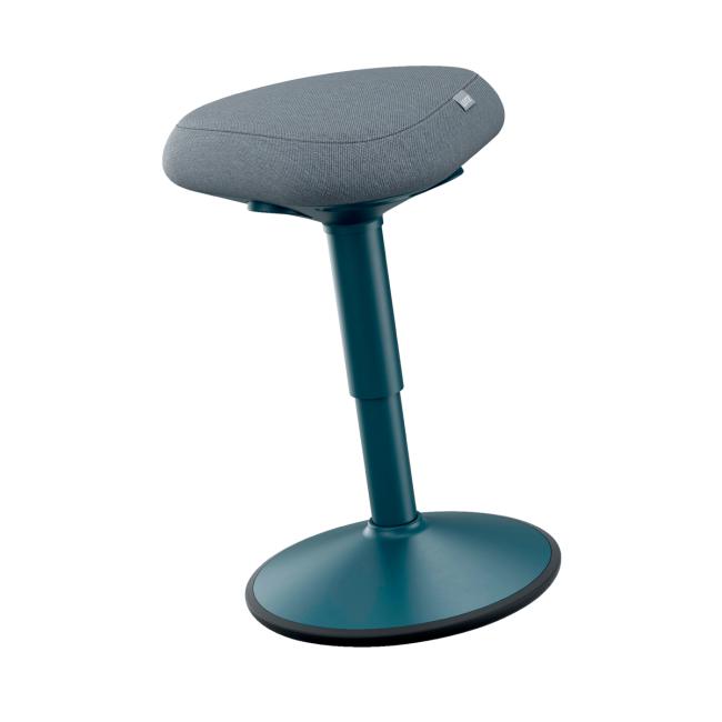 Ergonomická balančná stolička Leitz Ergo na sedenie, zamatovosivá