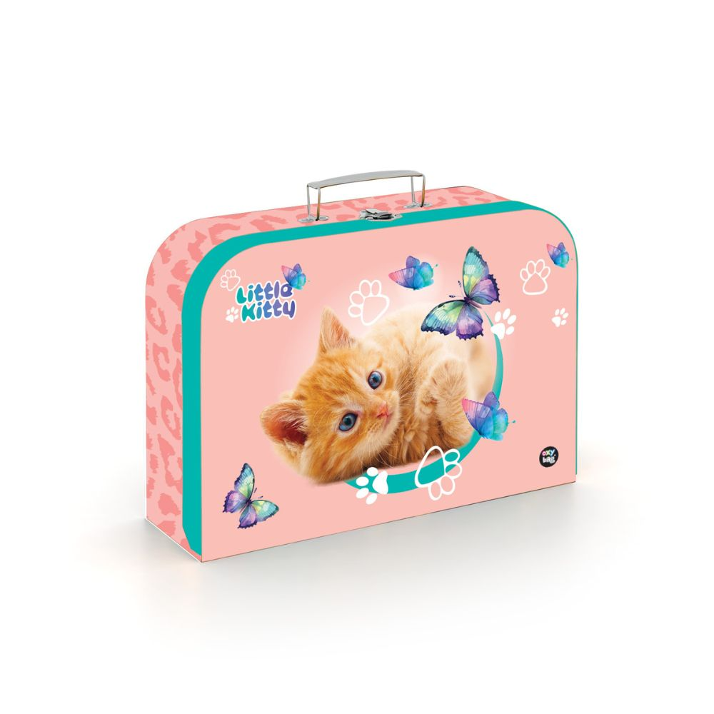 Detský kufrík lamino 34 cm - Mačka