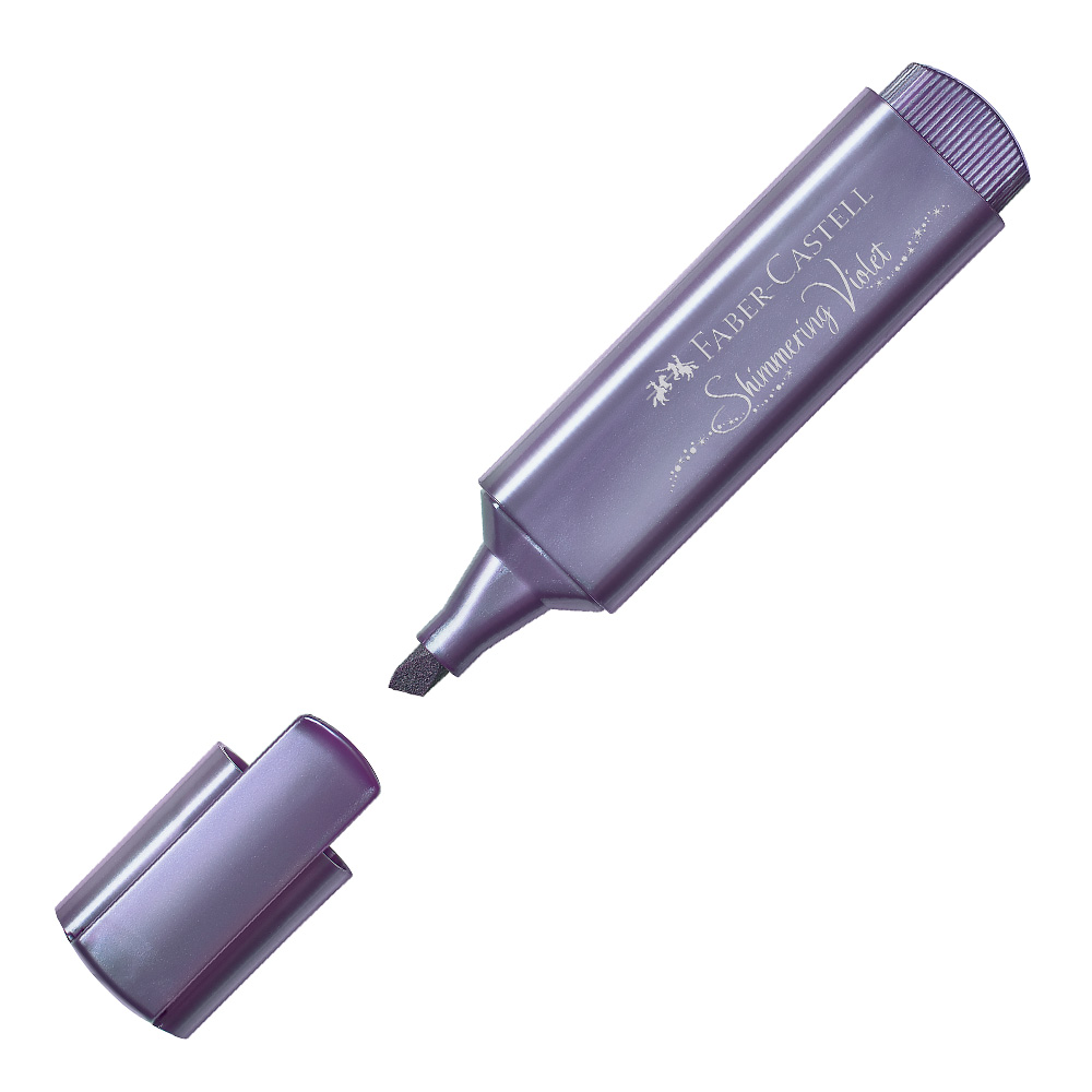 Zvýrazňovač Faber-Castell 1546 Metallic - fialový