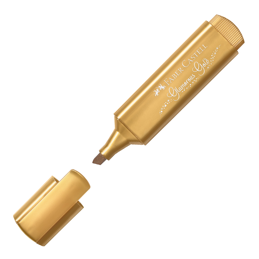 Zvýrazňovač Faber-Castell 1546 Metallic - zlatý
