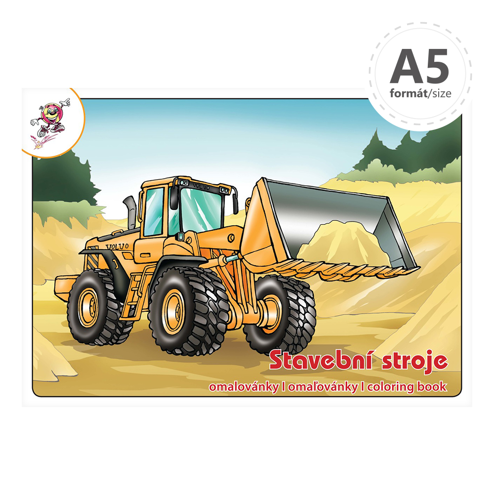 Omaľovanka A5 - Stavebné stroje