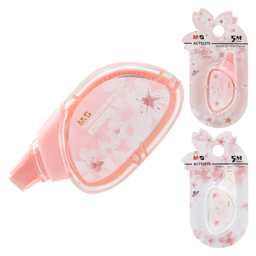 M&G Korektor páska M&G Sakura time (5 mm x 5 m) - 2 farby