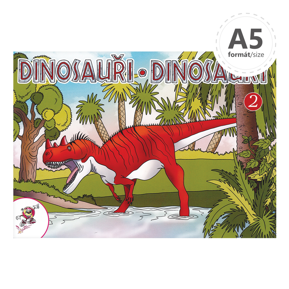 Omaľovanka A5 LUX - Dinosaury