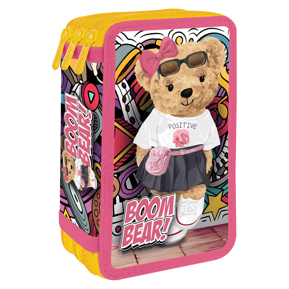 Peračník plný - 3 poschodový, 43 dielny JUNIOR S9 - Boom Bear - medveď