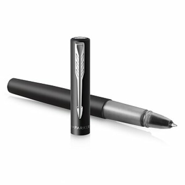 Roller Parker Vector XL Black, hrot F, čierna náplň