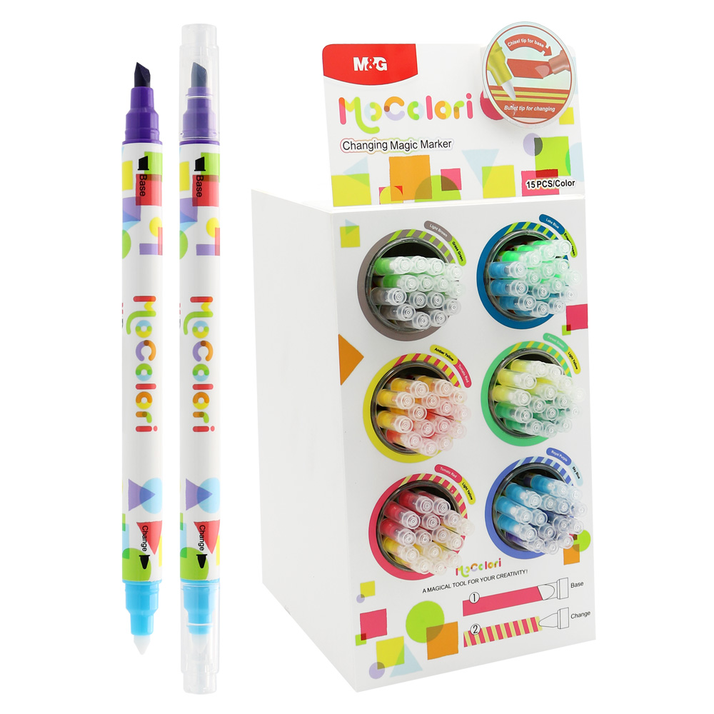 Prezentačný stojan M&G MoColori Changing Magic Marker (naplnený 90+90 ks)