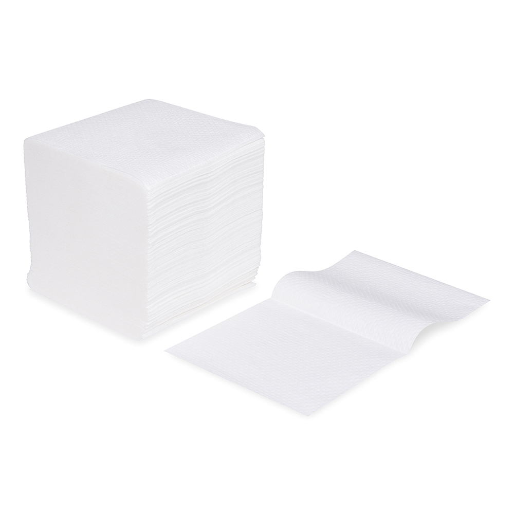 Toaletný papier ZZ skladaný V, 2vrstvý s ražbou biely 10,5 x 21 cm [9000 ks]