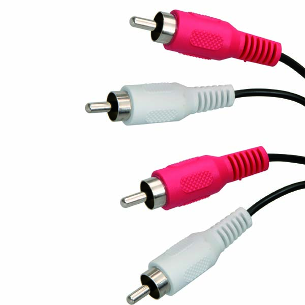 Audio kábel 2x CINCH samec - 2x CINCH samec, 5m, čierna, DOPREDAJ