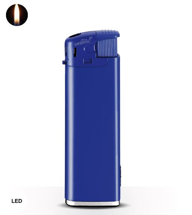 Piezoelektrický zapaľovač s LED svetlom , Blue/Blue