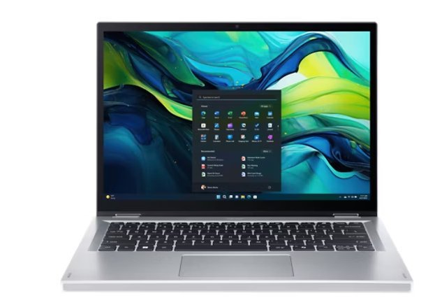 Acer Aspire Go Spin 14 (AGSP14-31PT-C7N7) Intel N150/8GB/128GB UFS/14" WUXGA IPS Touch/Win11 Home/stříbrná NX.JFLEC.003