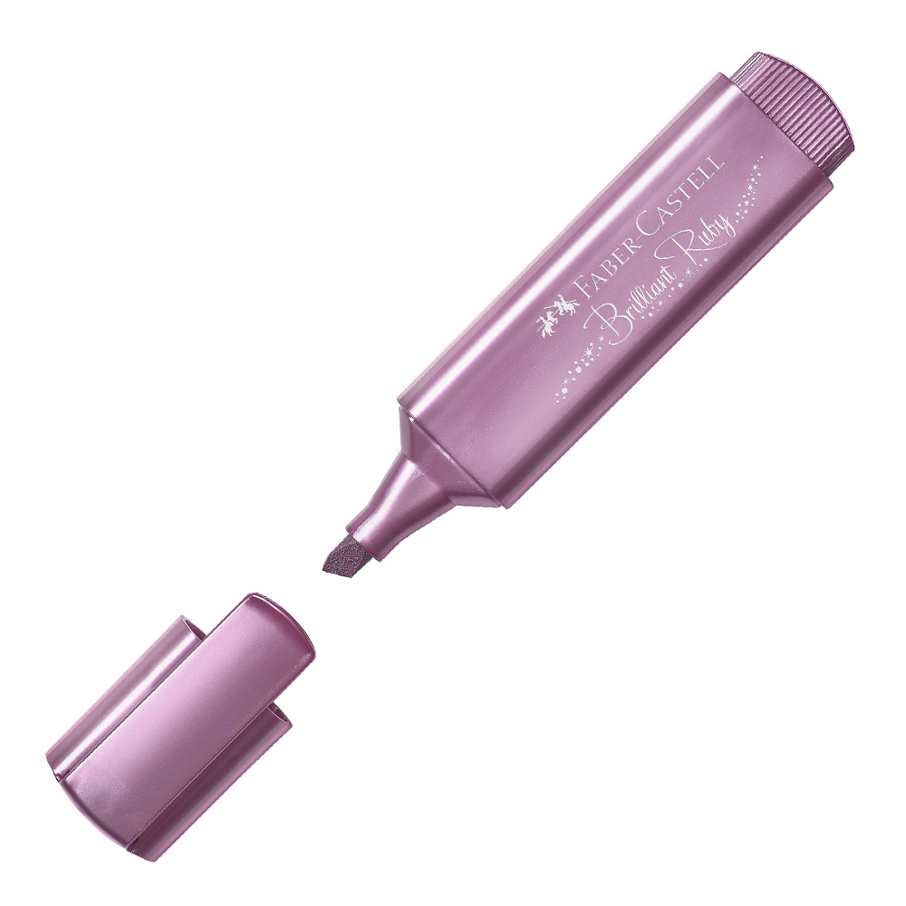 Zvýrazňovač Faber-Castell 1546 Metallic - rubínový