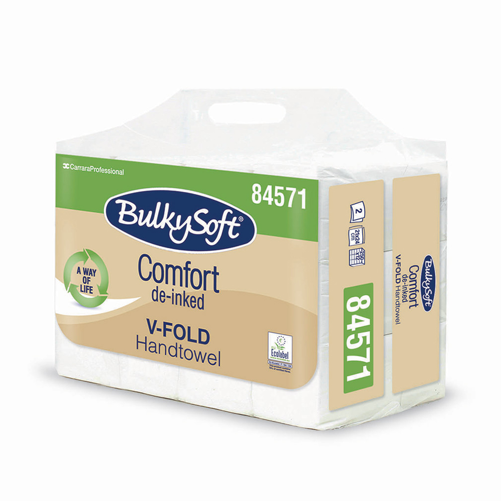 Papierové uteráky ZZ Bulky Soft, 2-vrst biele, 3000 ks