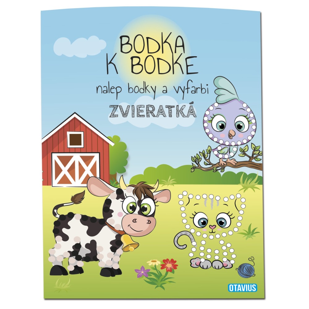 Bodka k bodke Nalep bodky a vyfarbi - Zvieratká