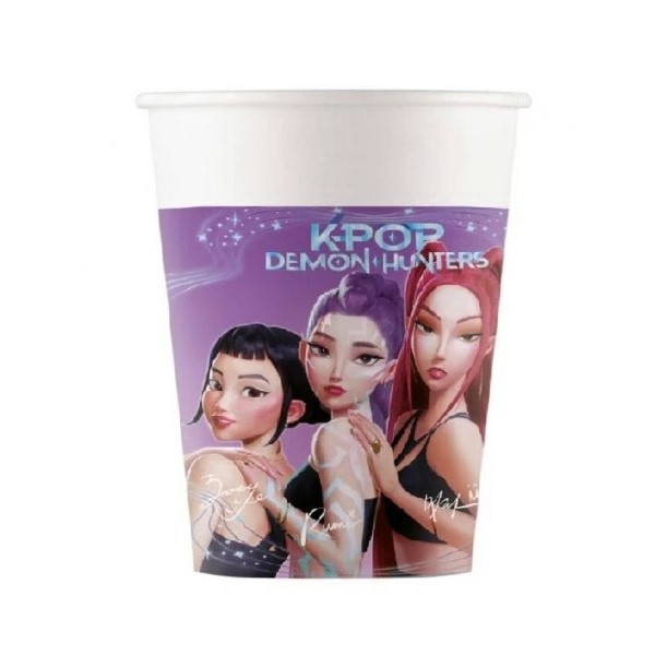 Pohár 0,2 l K-POP Demon Hunters 8 ks