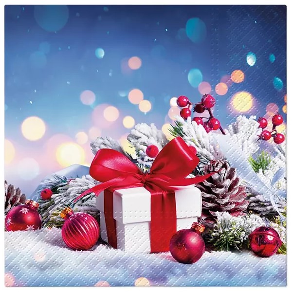 Obrúsky TaT 33x33cm Gift With A Red Bow