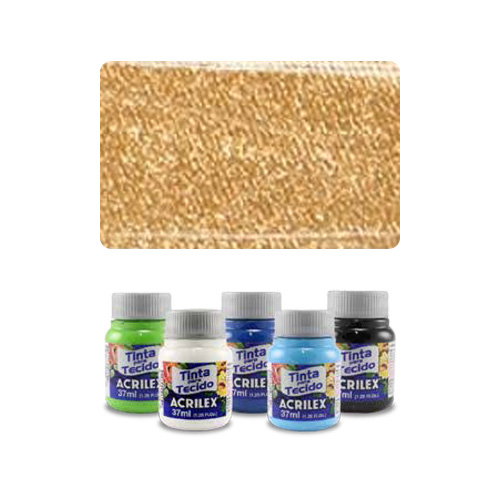 ACR Farba na textil 37ml, Metallic Gold