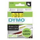 Dymo páska 45808, S0720880, čierny tlač/žltý podklad, 7m, 19mm, D1