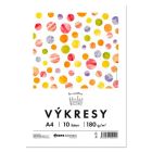 Výkresy 180 g, A4, 10 ks, farba biela