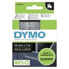 Dymo páska 45020, S0720600, biely tlač/transparentná podklad, 7m, 12mm, D1