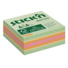 Samolepiaci bloček Stick’n Hopax mini, 51x51 mm, lesný mix pastelových farieb, 240 lístkov