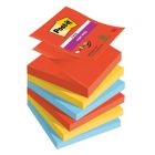 Samolepiace Z-bločky Post-it Super Sticky PLAYFUL, veľkosť 76x76 mm, 6 bločkov po 90 lístkov