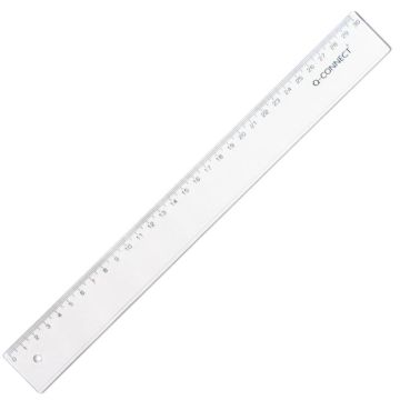 Pravítko Q-CONNECT 30 cm transparentné