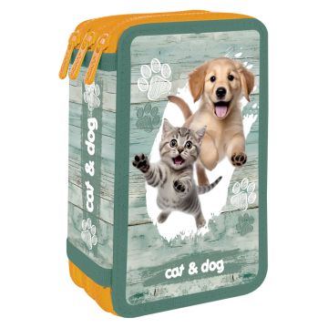 Peračník prázdny - 3 poschodový JUNIOR S8 - Cat & Dog
