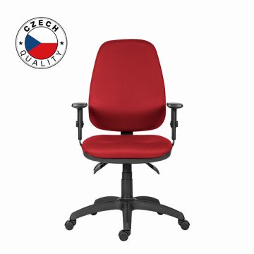 Powerton ERGO ANNA Kancelárske ergonomické kreslo, Červené