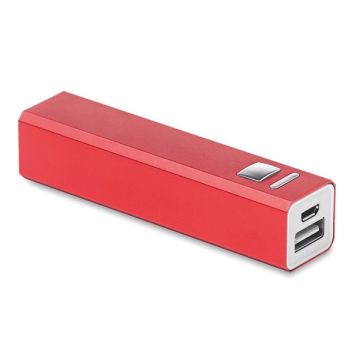 Power Bank 2 200 mAh z hliníka , Red