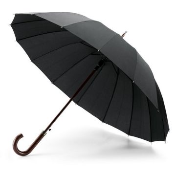 Automatický 16-panelový dáždnik, priemer 111 cm , Black