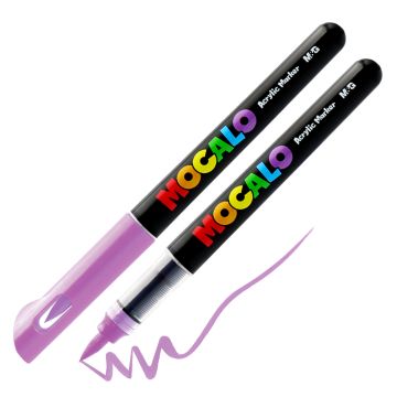 Popisovač M&G MOCALO Acrylic Marker, štetcový hrot - Purple 208