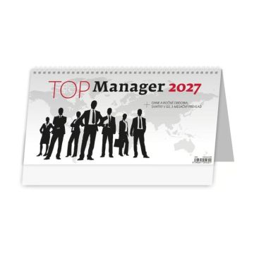 Stolový kalendár stĺpcový 32x16 cm - TOP manager 2027