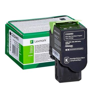 Lexmark originál toner C2320K0, black, 1000str., return
