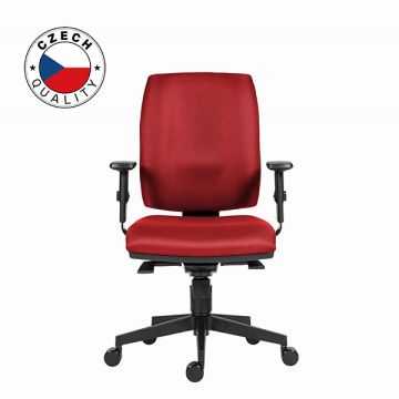 Powerton ERGO HANA Kancelárske ergonomické kreslo, Červené