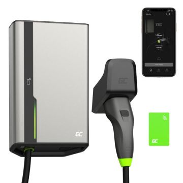 Greencell HabuDen Wallbox 22kW 32A 7.5m NFC kábel Type 2 Smart EV nabíjacia stanica s GC App Bluetooth WiFi