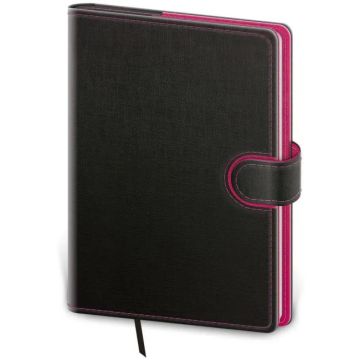 Diár Flip denný A5 14,3x20,5cm - antracit/magenta 2027