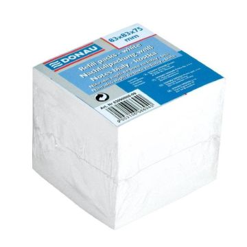 Poznámkový bloček kocka nelepená, 83x83x75 mm, biela