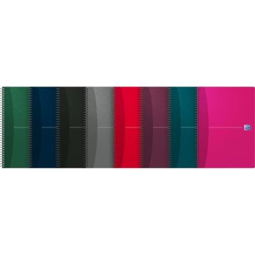 Blok Oxford Essentials, A4, 90 listov, linajkový, mix farieb