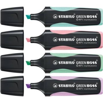 Zvýrazňovač STABILO GREEN BOSS Pastel