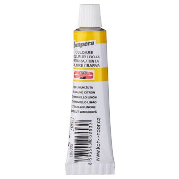 Farba temperová KOH-I-NOOR 16 ml - žltá citrónová