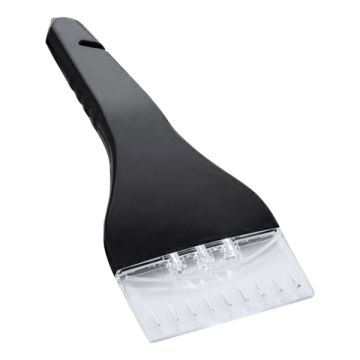 Škrabka na ľad čierna, plast, s LED svetlami, DOPREDAJ