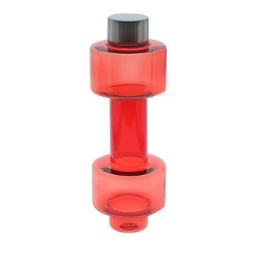 Športová fľaša v tvare činky (500 ml) , Red