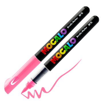 Popisovač M&G MOCALO Acrylic Marker, štetcový hrot - Blackberry Purple 217