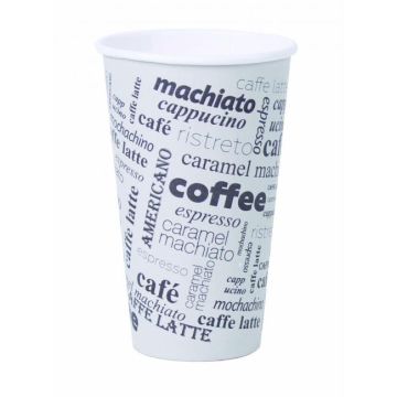 Papierový pohár 0,4l _Coffee to go_ s motívom 50 ks