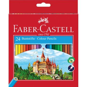 Farbičky Faber Castell drevené, 24 ks