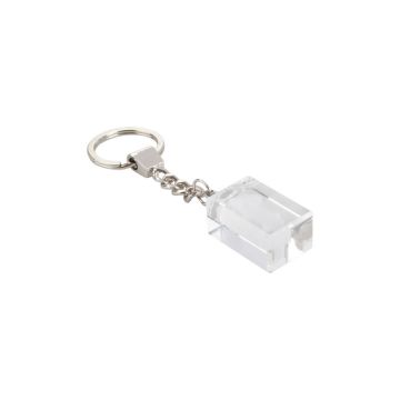 Prívesok na kľúče , transparent/silver