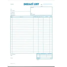 Dodací list A4 samoprepisovací