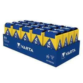 Varta Jednorázové alkalická batéria 9V, 20-pack