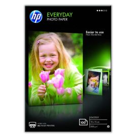 HP Everyday Photo Paper, Glossy, foto papier, lesklý, biely, 10x15cm, 4x6", 200 g/m2, 100 ks, CR757A, atramentový